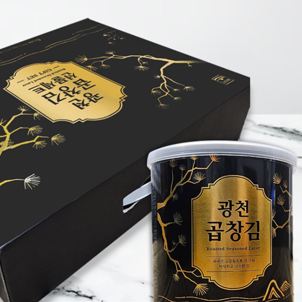 광천곱창김 고급 광천김캔 선물세트 명절 깡통 - 상세 이미지 3