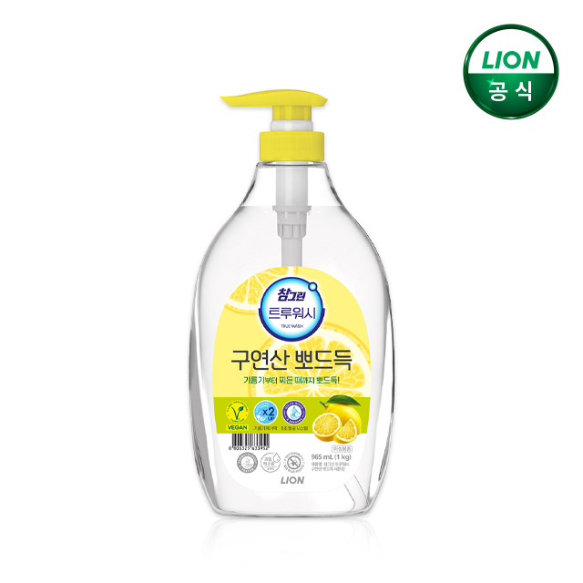 참그린 구연산 뽀드득 주방세제 레몬향 1kg 본품 - 상품 이미지