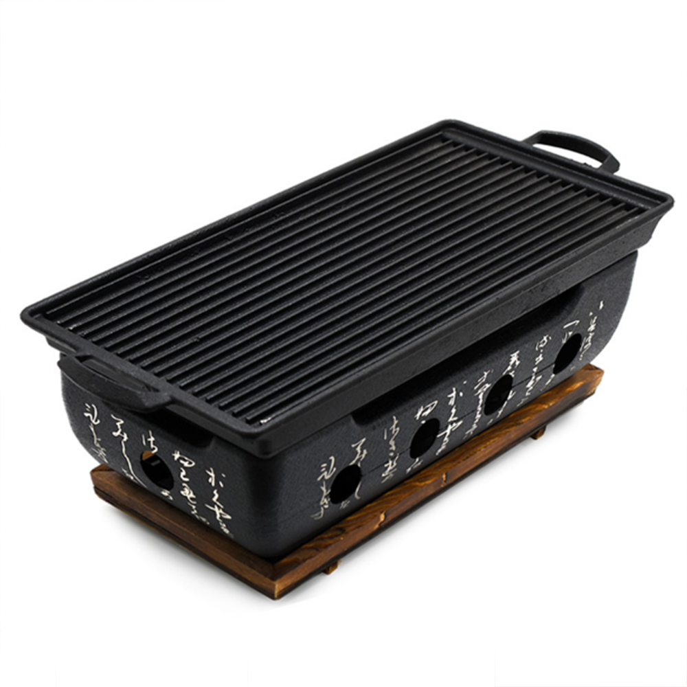 화로 불판 세트 일본식 양꼬치 특대형 고기집 기름받이 술집 업소용 식당 음식점 일본 개인