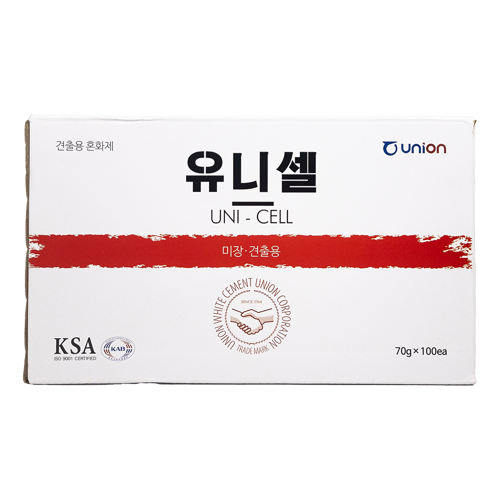 유니셀 시멘트 몰탈 혼화제 70g x 100봉 1박스 - 상세 이미지 4
