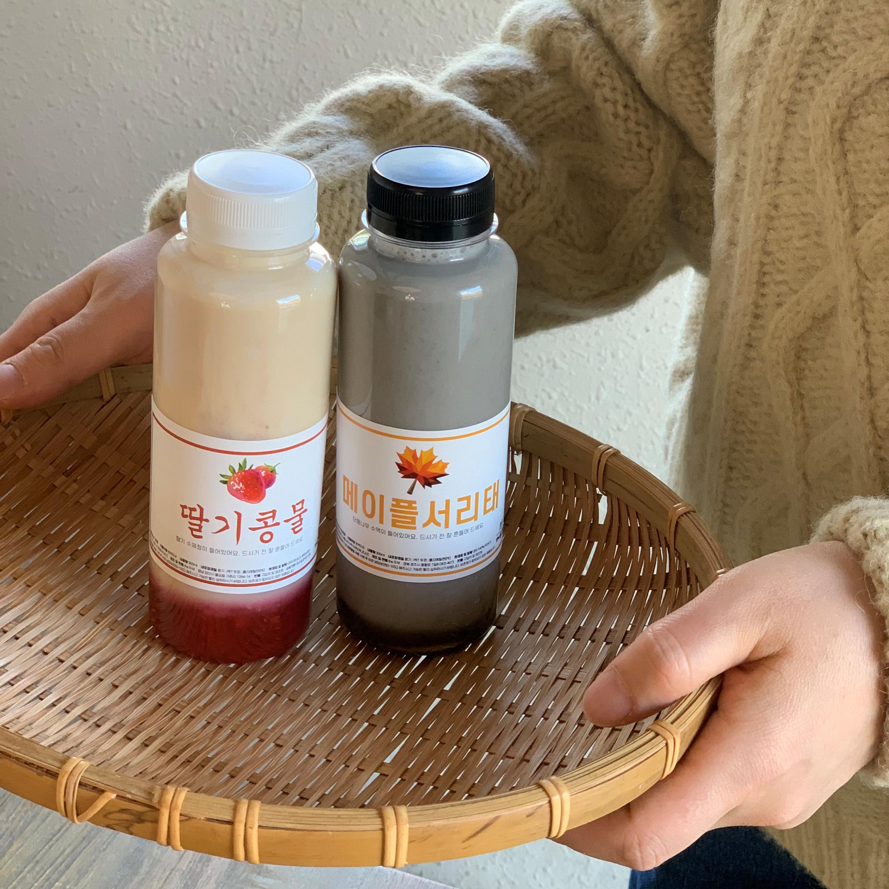 국산 수제 딸기콩물 300ml / 메이플서리태콩물 300ml - 상세 이미지 4