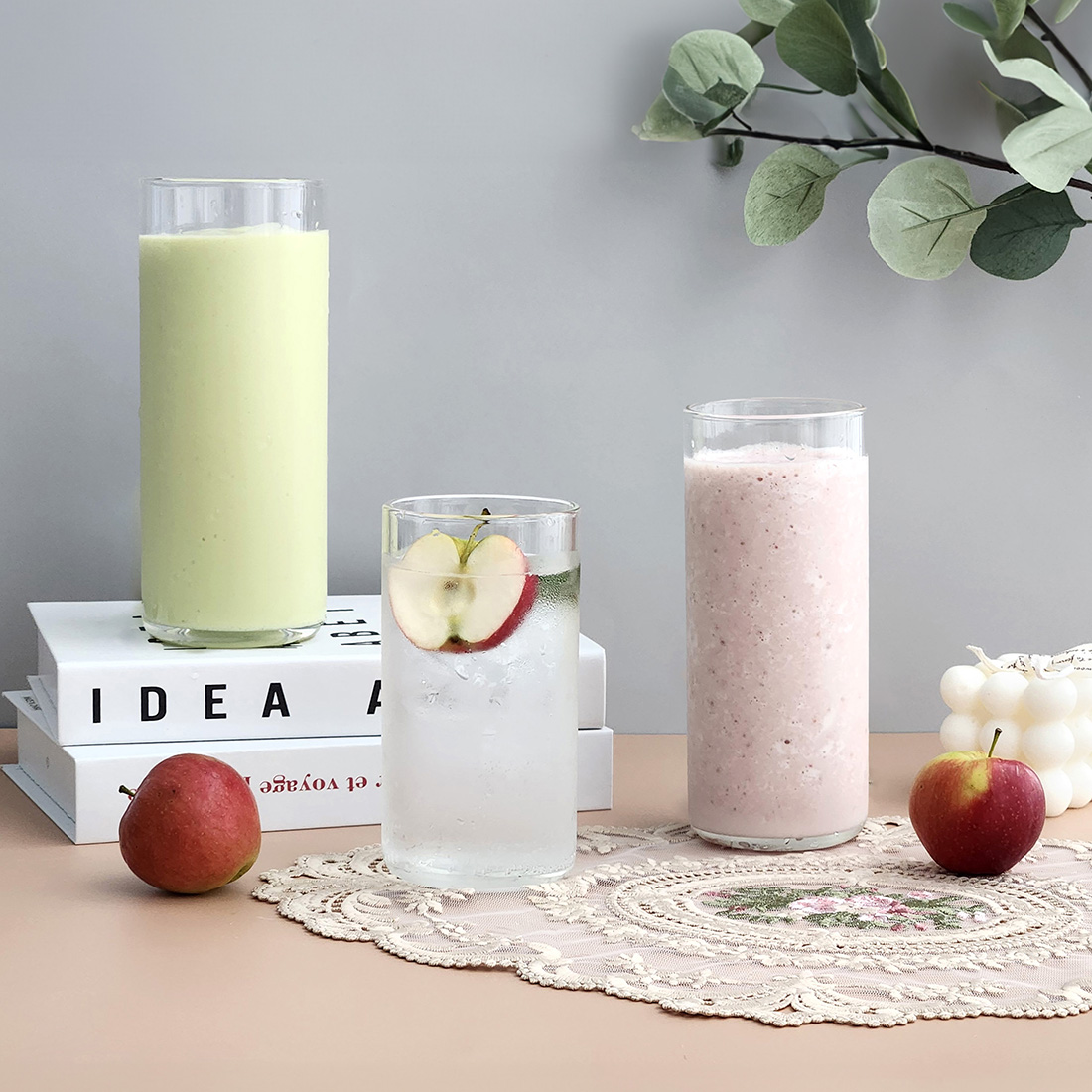 [마린] 론드 스트레이트 내열유리컵 650ml, 2개 - 상세 이미지 5