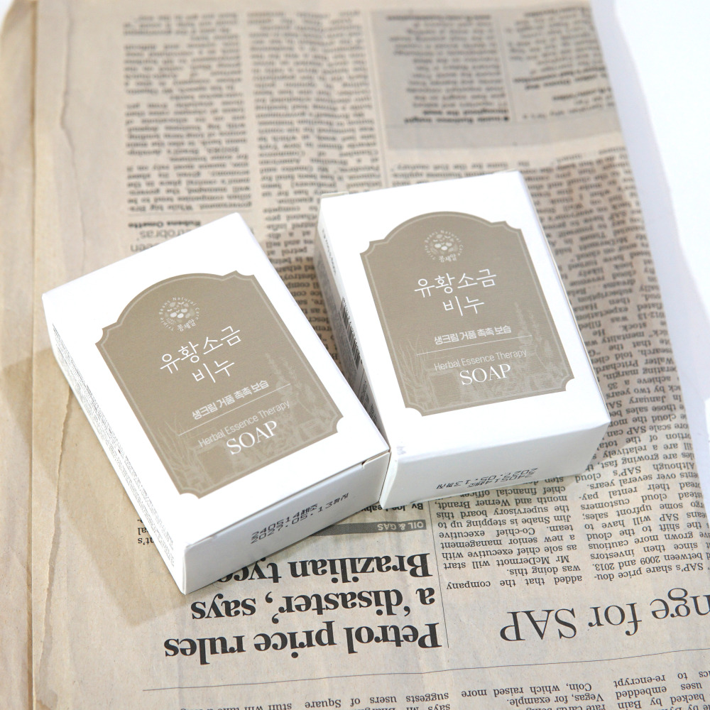 [무자극] 유황 소금 비누 올인원 여드름 세안 클렌징 솝 100g, 1개 - 상세 이미지 5