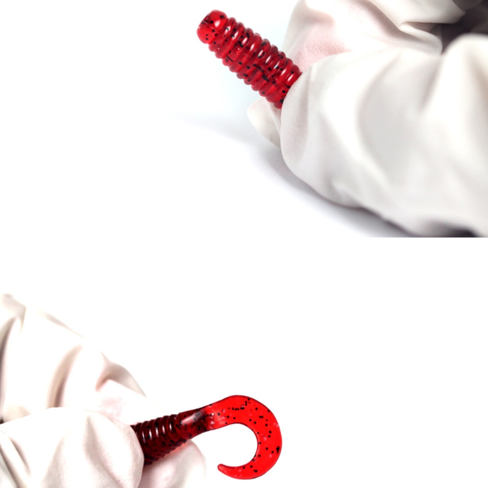 캣츠크로우 CTD 그럽웜 꺽지웜 꺽지미끼 쏘가리웜 026 워터멜론 레드, 3.8cm(1.5인치) - 상세 이미지 3