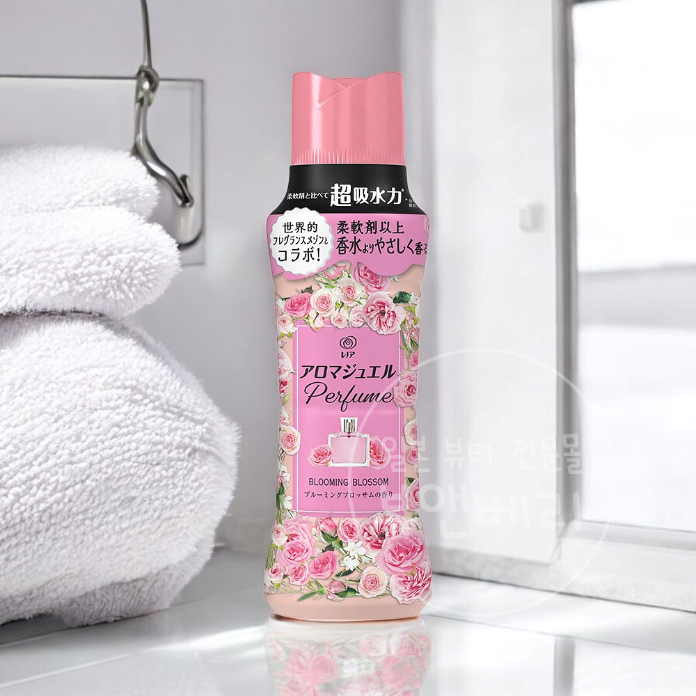 레노아 해피니스 아로마쥬얼 비즈 섬유유연제 블루밍블로썸, 420ml, 1개 - 메인 이미지