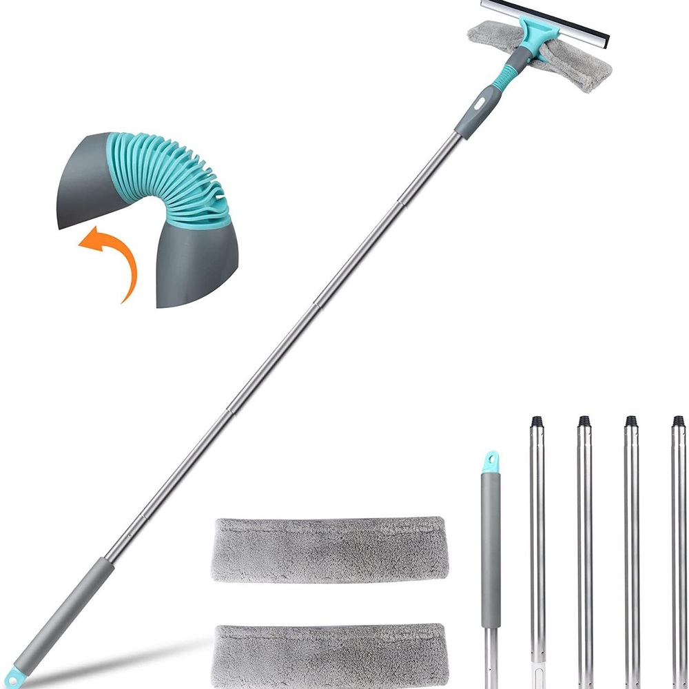롱 밀대 매장 유리창청소도구 창문닦기 베란다 외창제거 멀티밀대 세트
