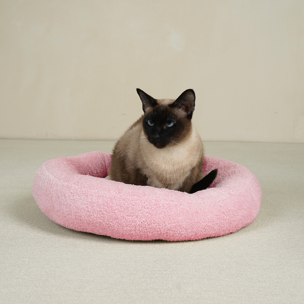 개과천선 페로나 원방석 고양이 강아지 꿀잠 침대 극세사 원단 반려묘 구름솜 - 상세 이미지 3