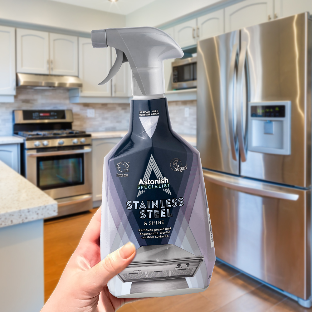 [본사] 아스토니쉬 스테인레스 냉장고 주방 오븐 후드 광택 클리너 750ml