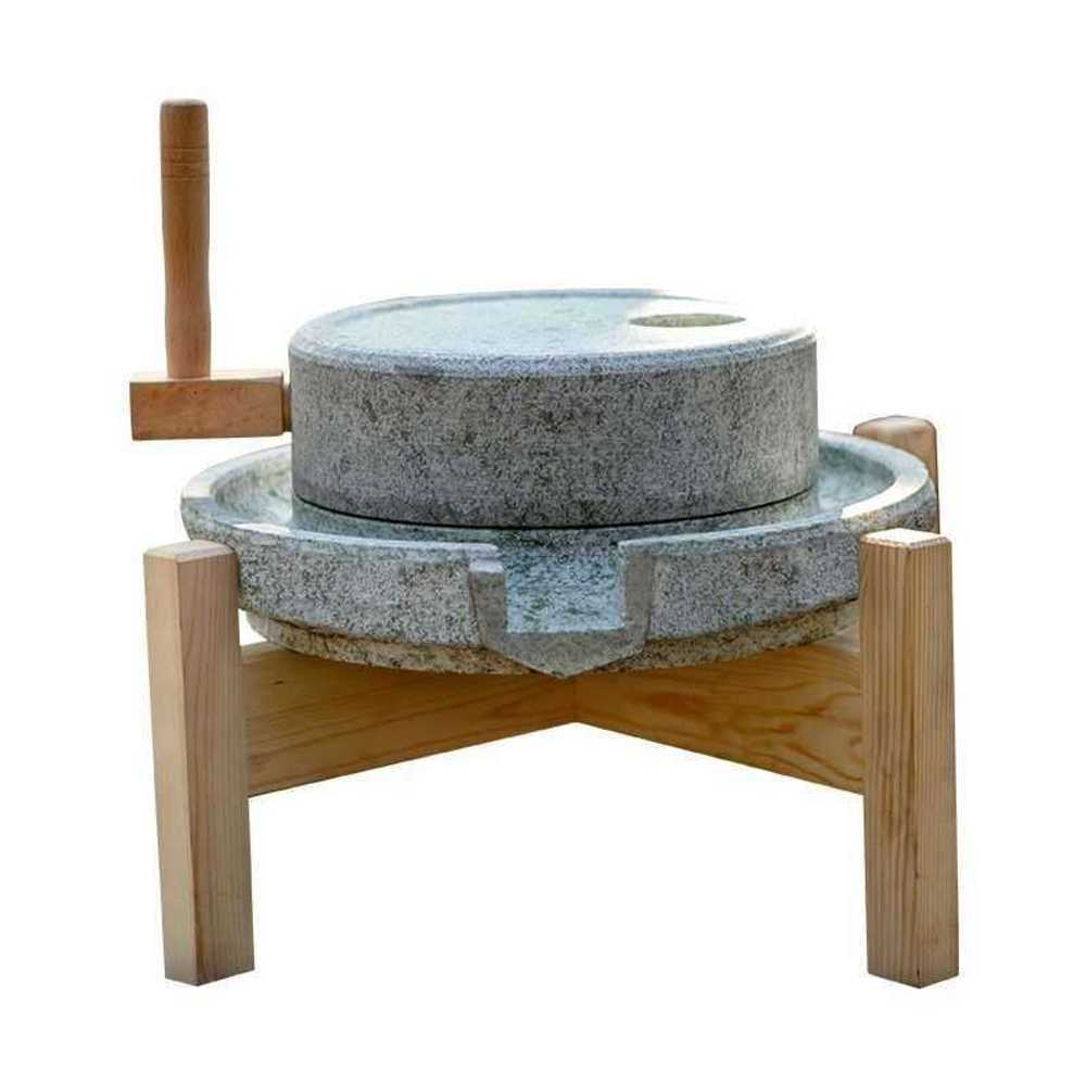 소형 맷돌 핸드 푸시 두부 제조 고춧가루 커피 콩갈기 상판20cm+하판30cm(선반포함) : 오케이트레이드