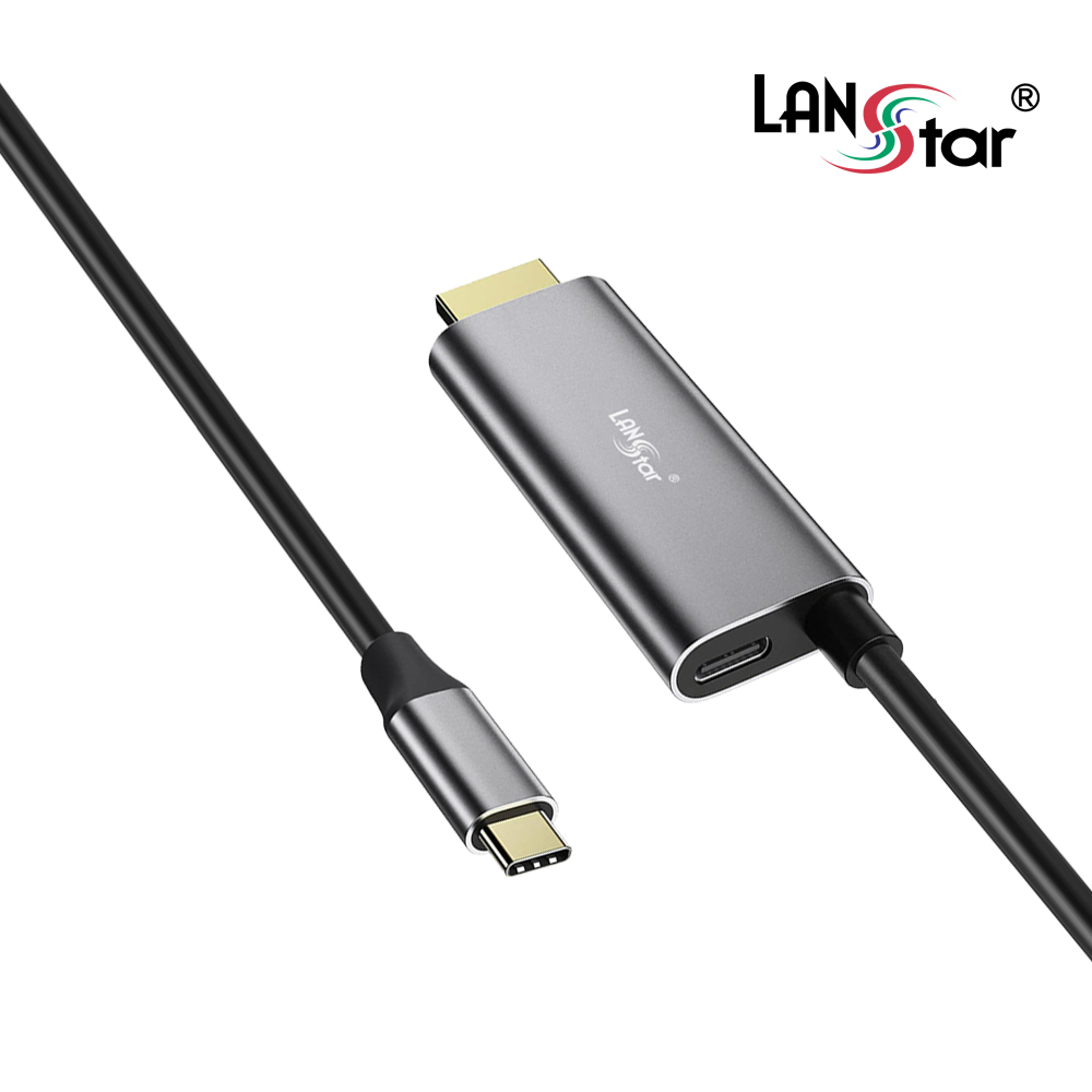 핸드폰 티비연결 아이폰 미러링 케이블 c to hdmi PD 충전 (LS-UC314-N) - 상세 이미지 2