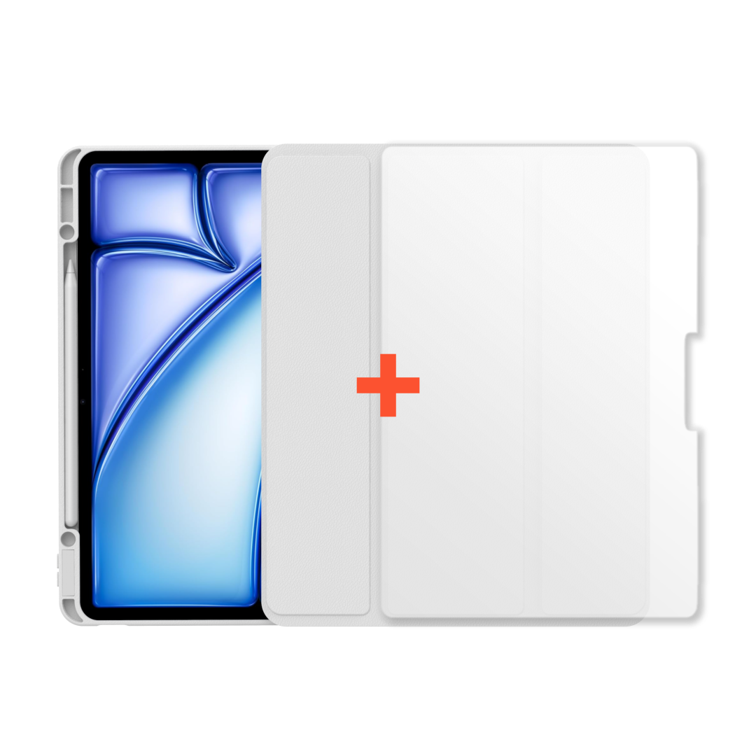 아이패드 미니 에어 프로 7세대 6세대 레드미 패드프로 케이스 강화유리 그레이, 아이패드 에어 27.9cm(11인치) M2 6세대