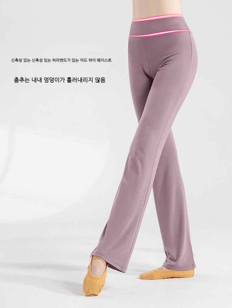 무용복 성인 발레 바지 댄스복 연습복 부츠컷 취미 라인댄스 스포츠댄스 줌바댄스 팬츠 라틴 이미지 6