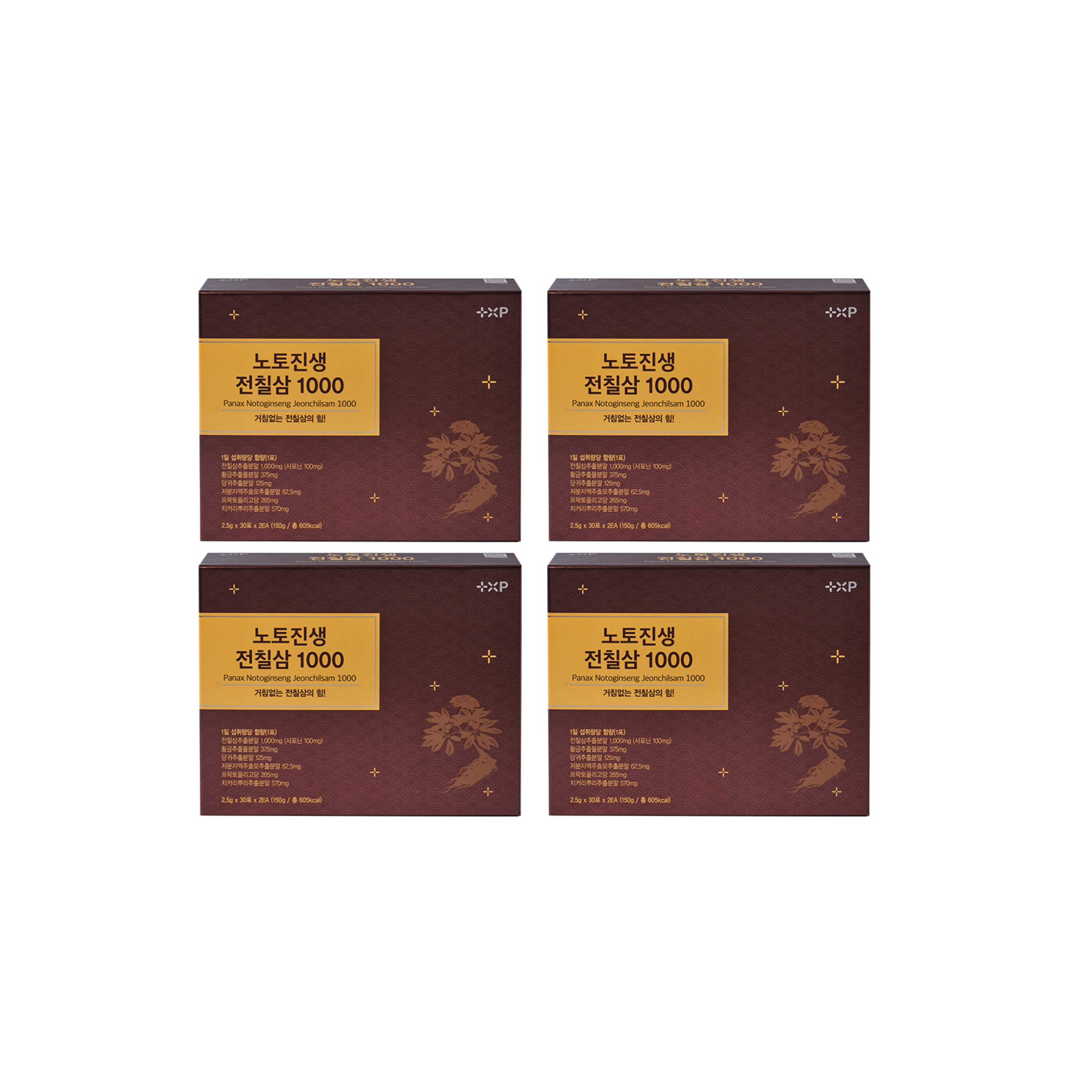 노토진생 전칠삼 1000 황금 당귀 저분자효모 60포 x 4개 - 메인 이미지