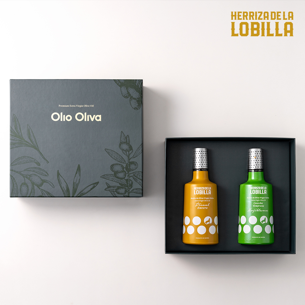 올토샷 항공직송 로빌라 엑스트라버진 올리브오일 선물세트 500ml 2종, 그린 쇼핑백 동봉 - 상세 이미지 3