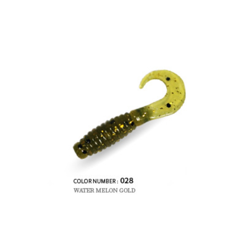 캣츠크로우 CTD 그럽웜 꺽지웜 꺽지미끼 쏘가리웜 028 워터멜론 골드, 3.8cm(1.5인치) - 상세 이미지 2
