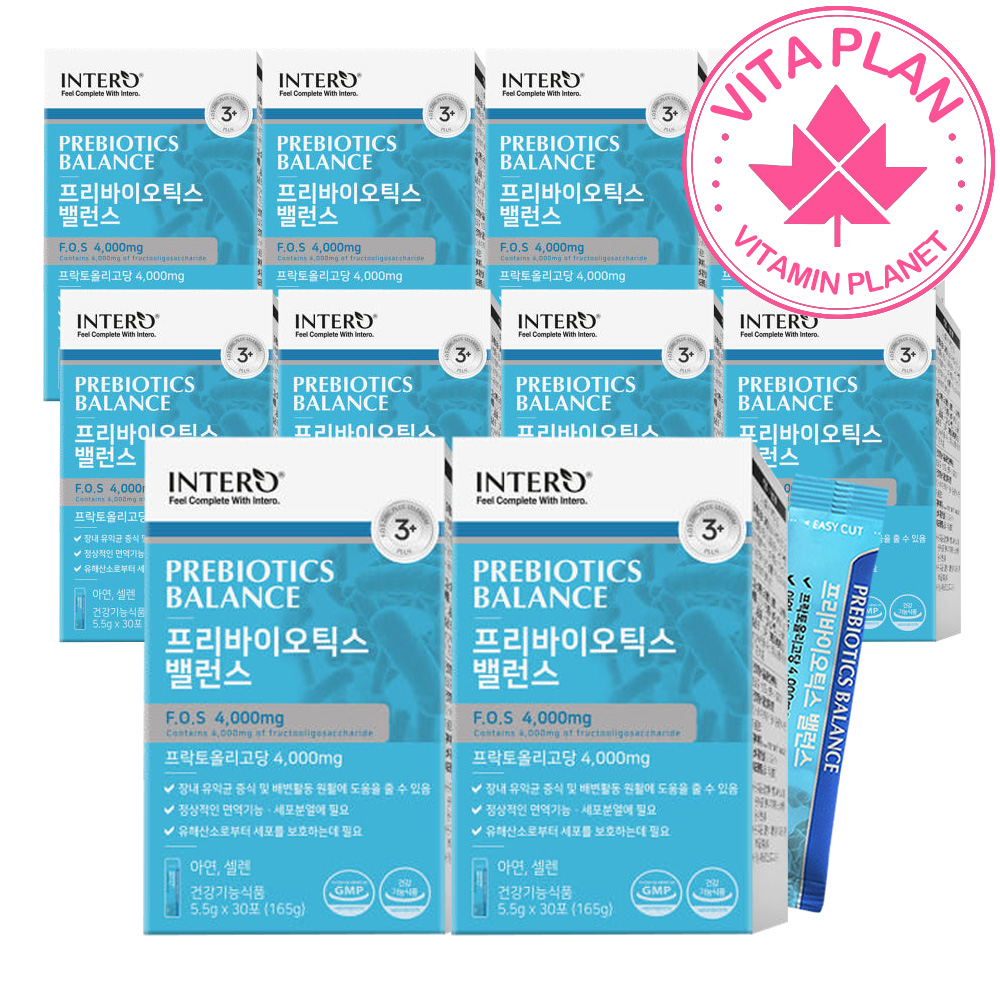 [10박스] 프리바이오틱스 FOS 트리플케어 프리바이오스틱 분말 30포, 10개