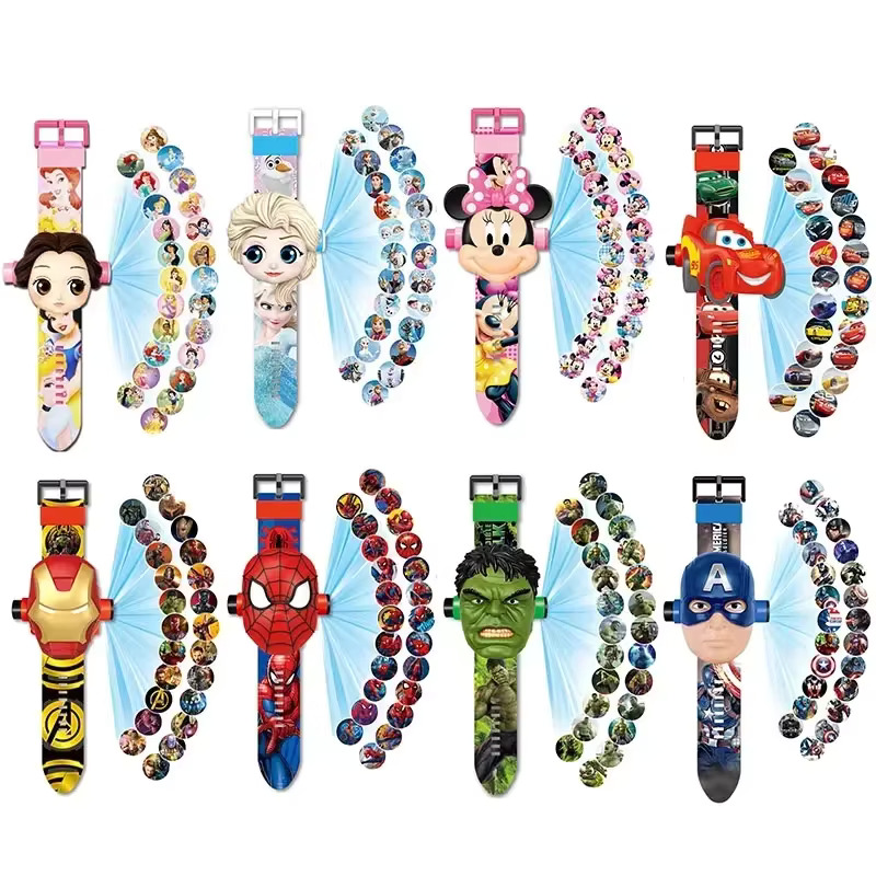 동물 다람쥐 돼지 사자 곰 공주 가챠 피규어 키링 굿즈 마우스 프로젝션 시계 겨울왕국 엘사 손목 밴드 전자 장난감 어린이 선물 : 요코하마고릴라상
