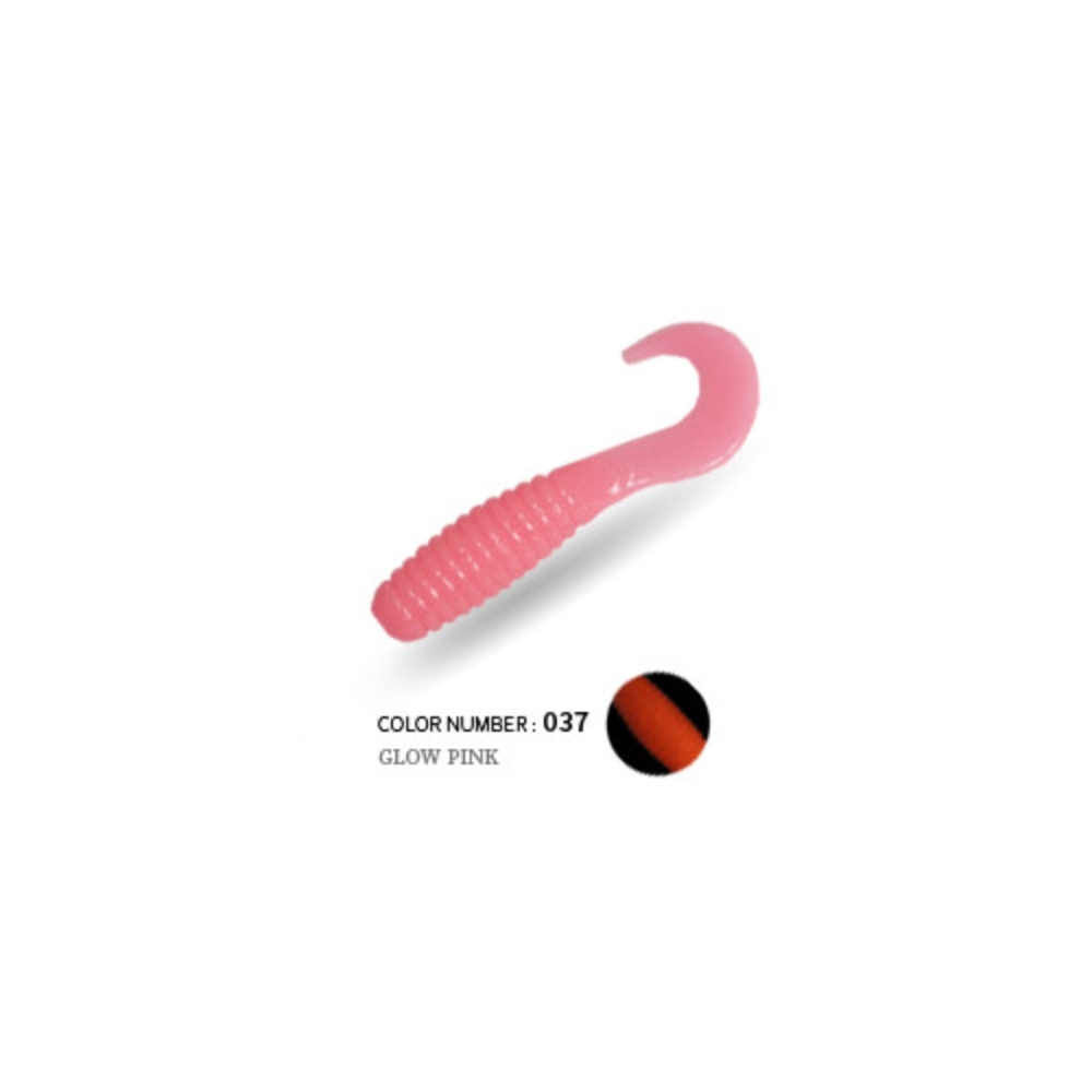 캣츠크로우 CTD 그럽웜 꺽지웜 꺽지미끼 쏘가리웜 037 글로우 핑크, 3.8cm(1.5인치) - 상세 이미지 2