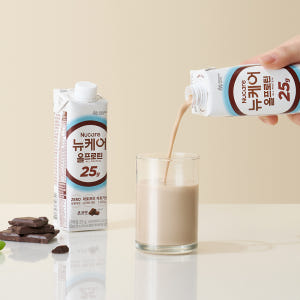 [단백질 25g] 뉴케어 올프로틴 초코맛 245 mL 24팩 단백질음료 맛있게 먹은 솔직 후기 - 상품 이미지 3