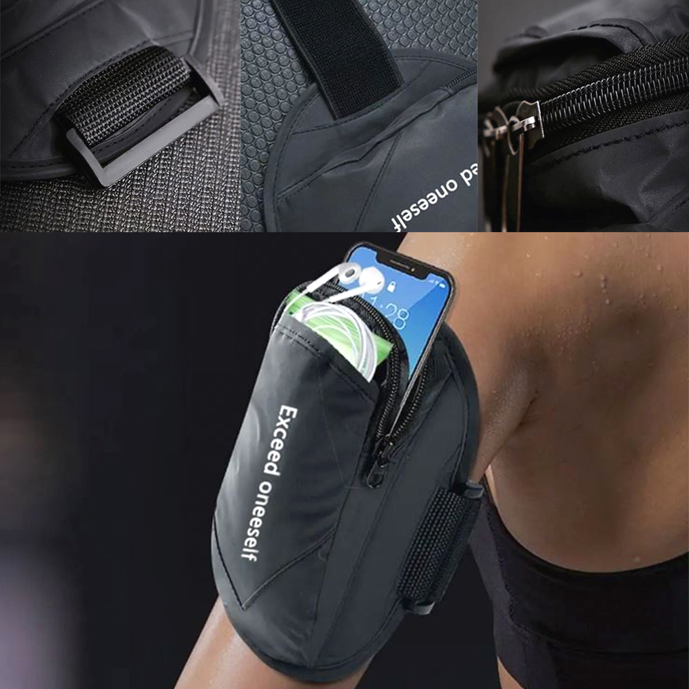 투포켓 방수 암밴드 사이즈 조절 빛반사 메쉬 소품 보관함