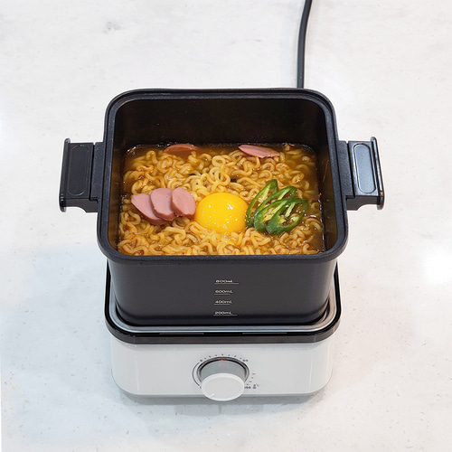 3in1 소형 멀티쿠커 1인용 여행용 미니 쿠커 전기 냄비 포트 계란삶는기계 그릴