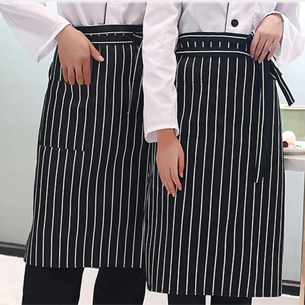 미용 공예 주방 쉐프 앞치마 허리앞치마 롱랩앞치마 블랙줄무늬 : 서영이 공구단지