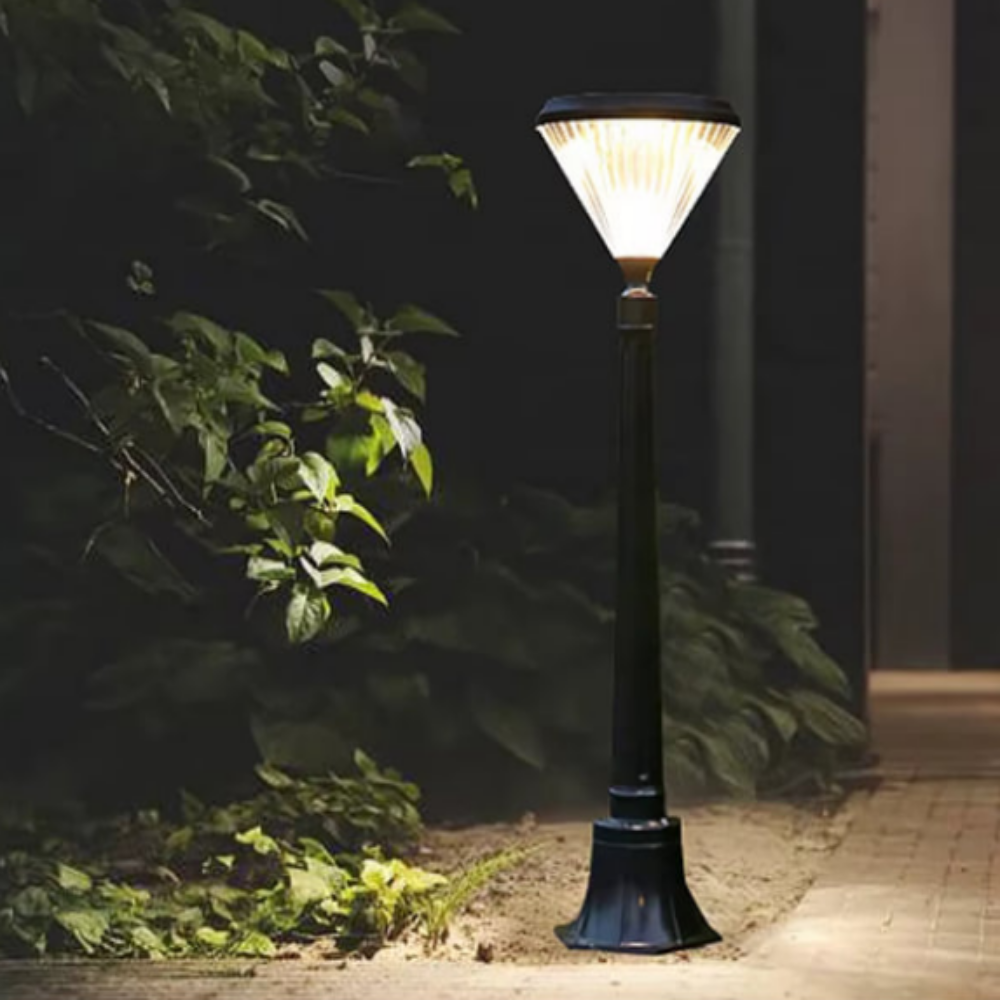 태양광전등 LED 태양열 조명 태양광 정원등 가로등 잔디등 1M/전구색 - 상세 이미지 5