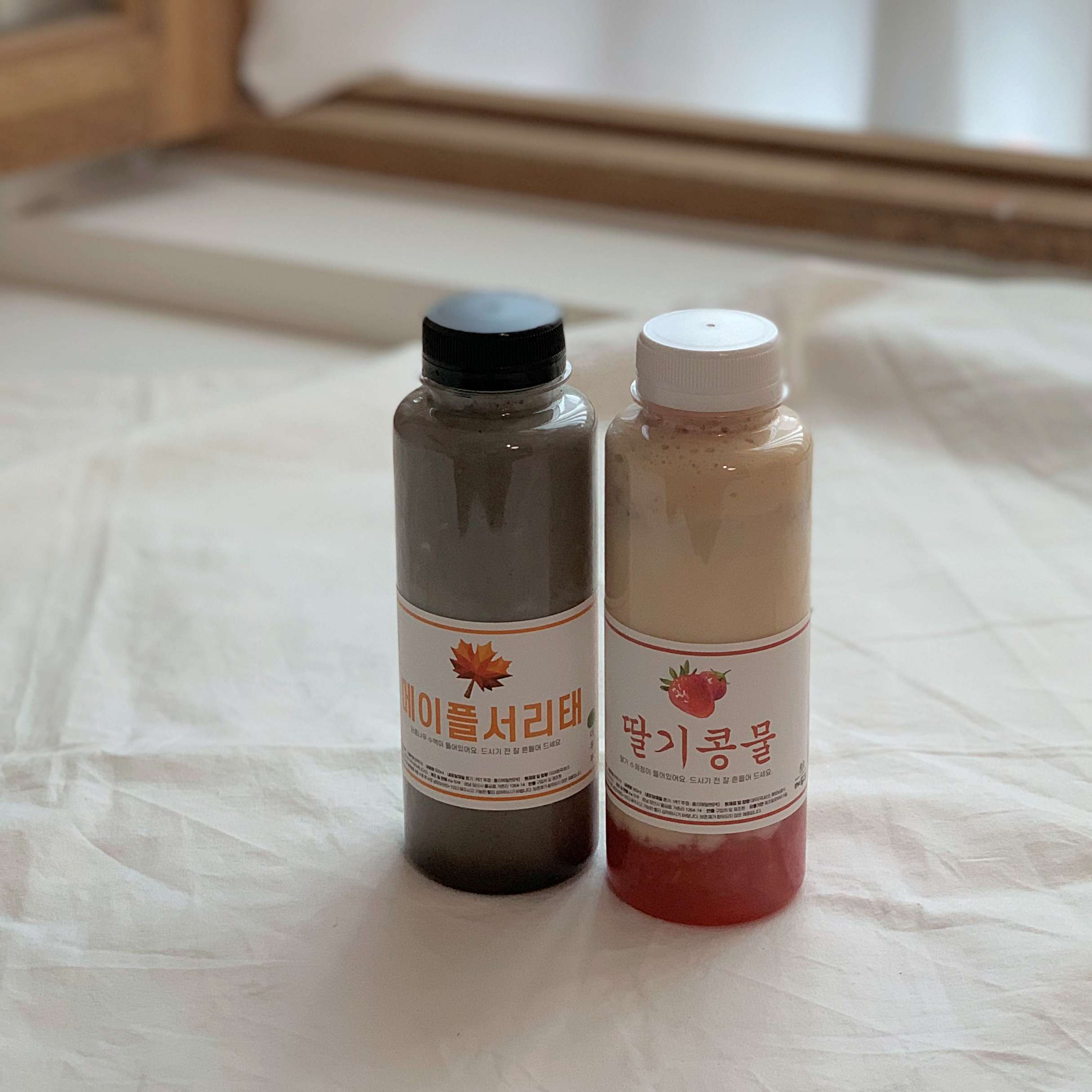 국산 수제 딸기콩물 300ml / 메이플서리태콩물 300ml - 상세 이미지 2