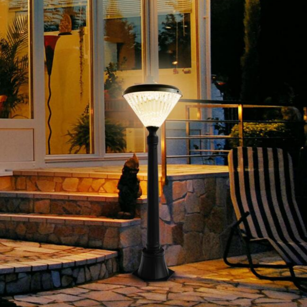 태양광전등 LED 태양열 조명 태양광 정원등 가로등 잔디등 1M/전구색 이미지 8