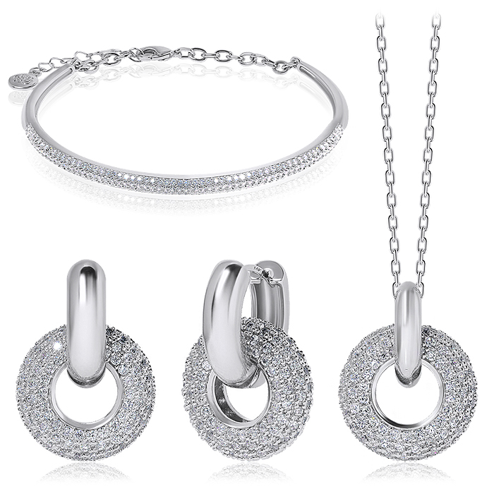 14K G.F 에이블 귀걸이/목걸이/팔찌 SET SET0126 - 상세 이미지 2