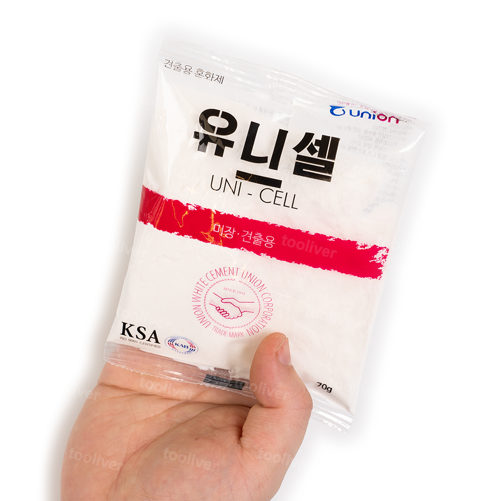유니셀 시멘트 몰탈 혼화제 70g - 상품 이미지