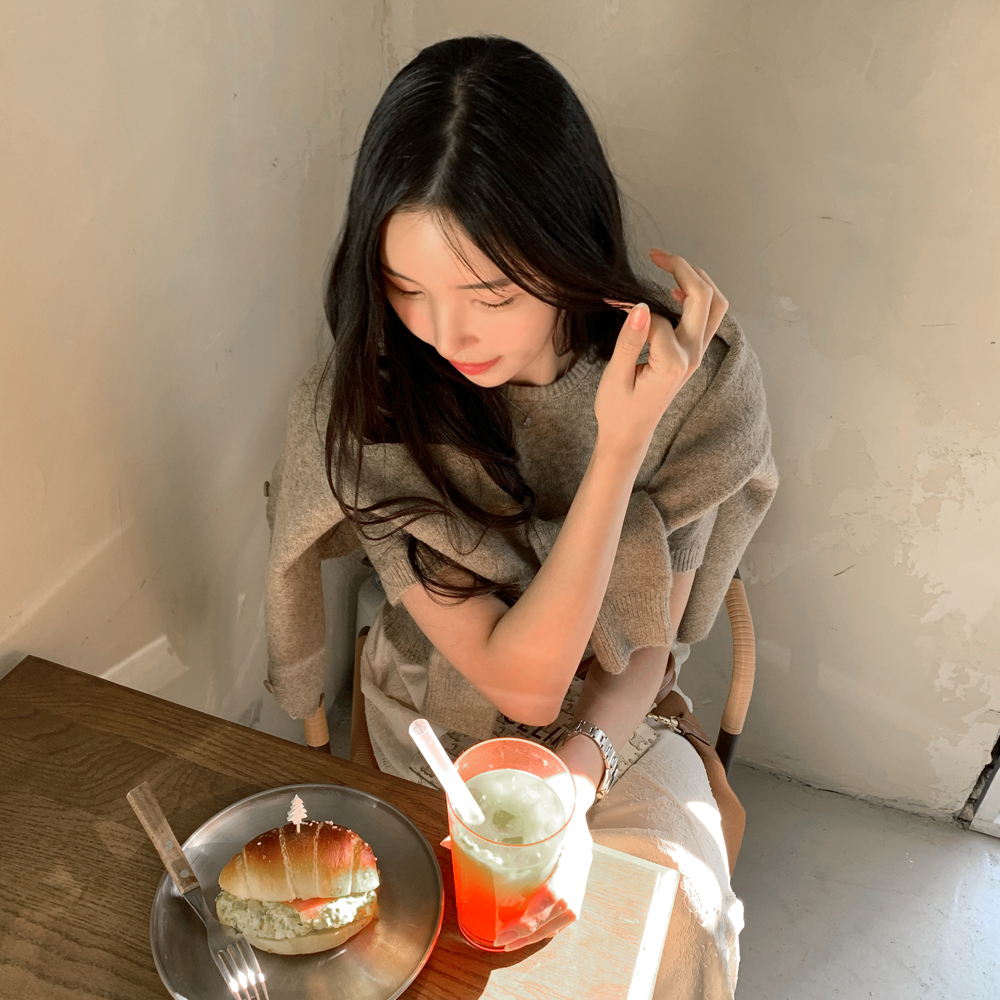 (무배)시나무 니트 이너 가디건 세트 - 상세 이미지 4