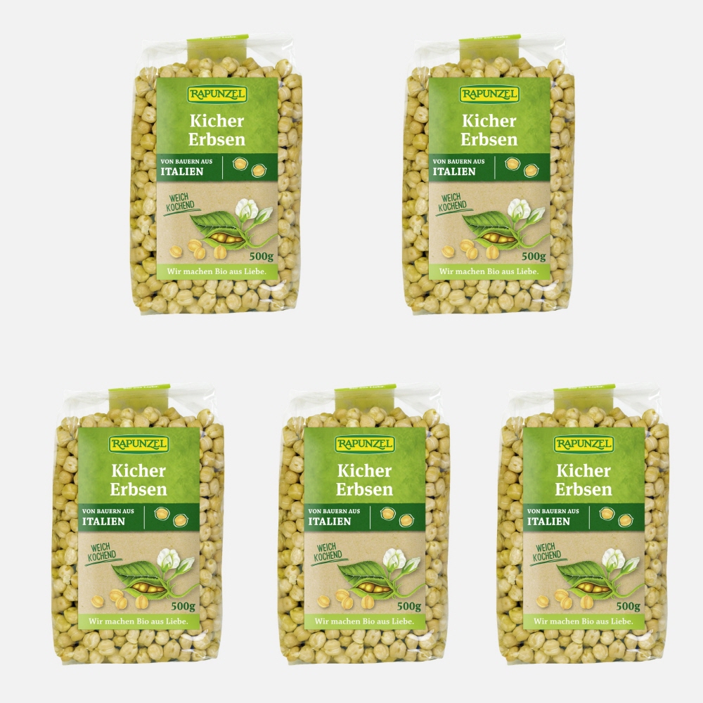라푼젤 병아리콩 칙피 EU 유기농 500g, 5개 - 상품 이미지