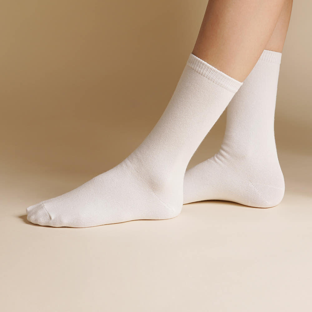 삭피엔스 여자 톡톡한 20cm 긴목 장목 무지 양말 8켤레 세트 N배송