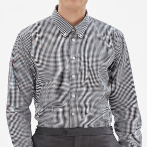 어반트 버튼다운 블랙 깅엄체크 셔츠, 다림질 필요없는 순면 링클프리 와이... 착용 후기 | 사이즈/핏 총정리 - 상품 이미지 1