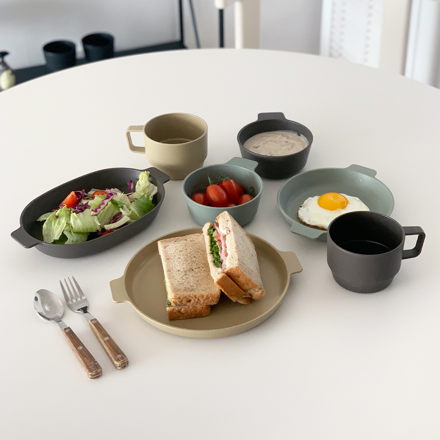3P세트 가벼운 캠핑 플라스틱 물컵 360ml - 상세 이미지 4