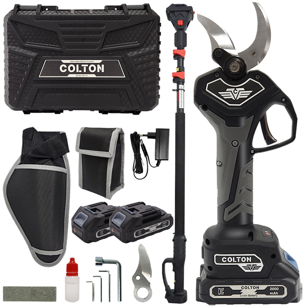 콜튼 전동 전지가위 충전 무선 40mm 나무 가지치기 2.5Ah 이미지 3
