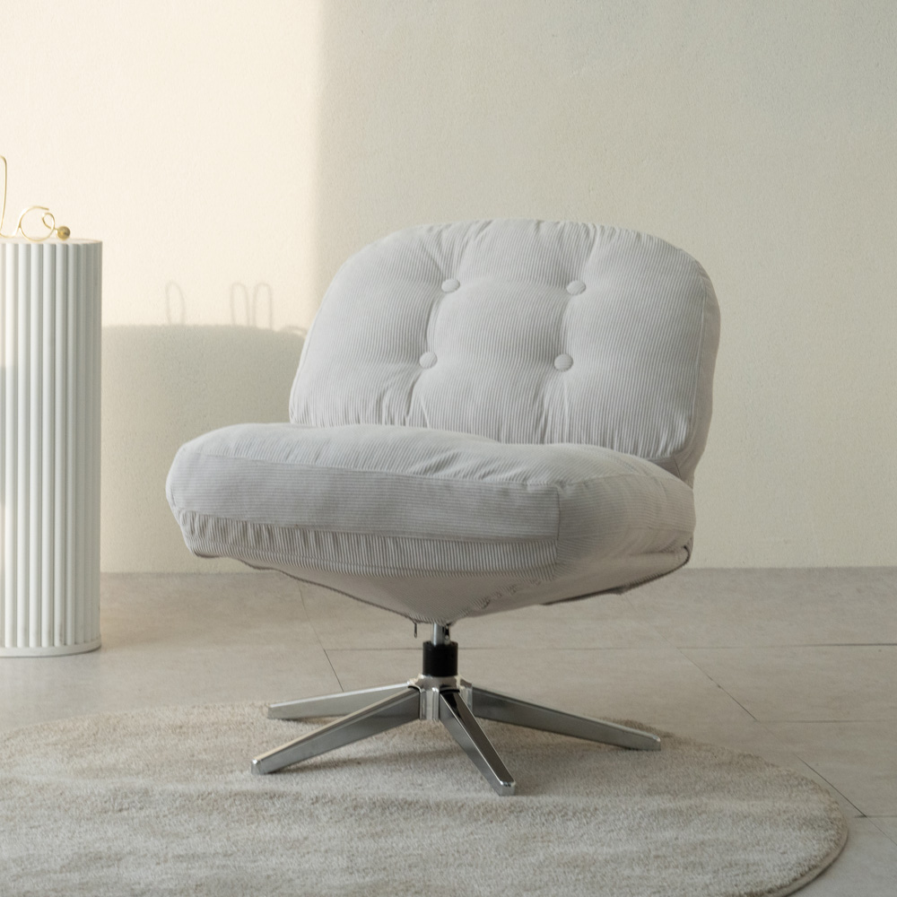 이노센트 써니 인테리어 패브릭 회전 라운지 암체어 1인 소파 의자 i105005