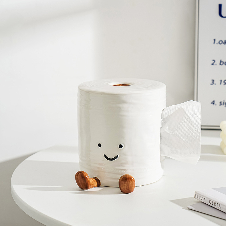 로즈소녀하우스 각티슈 휴지케이스 도자기 화장지 티슈 커버