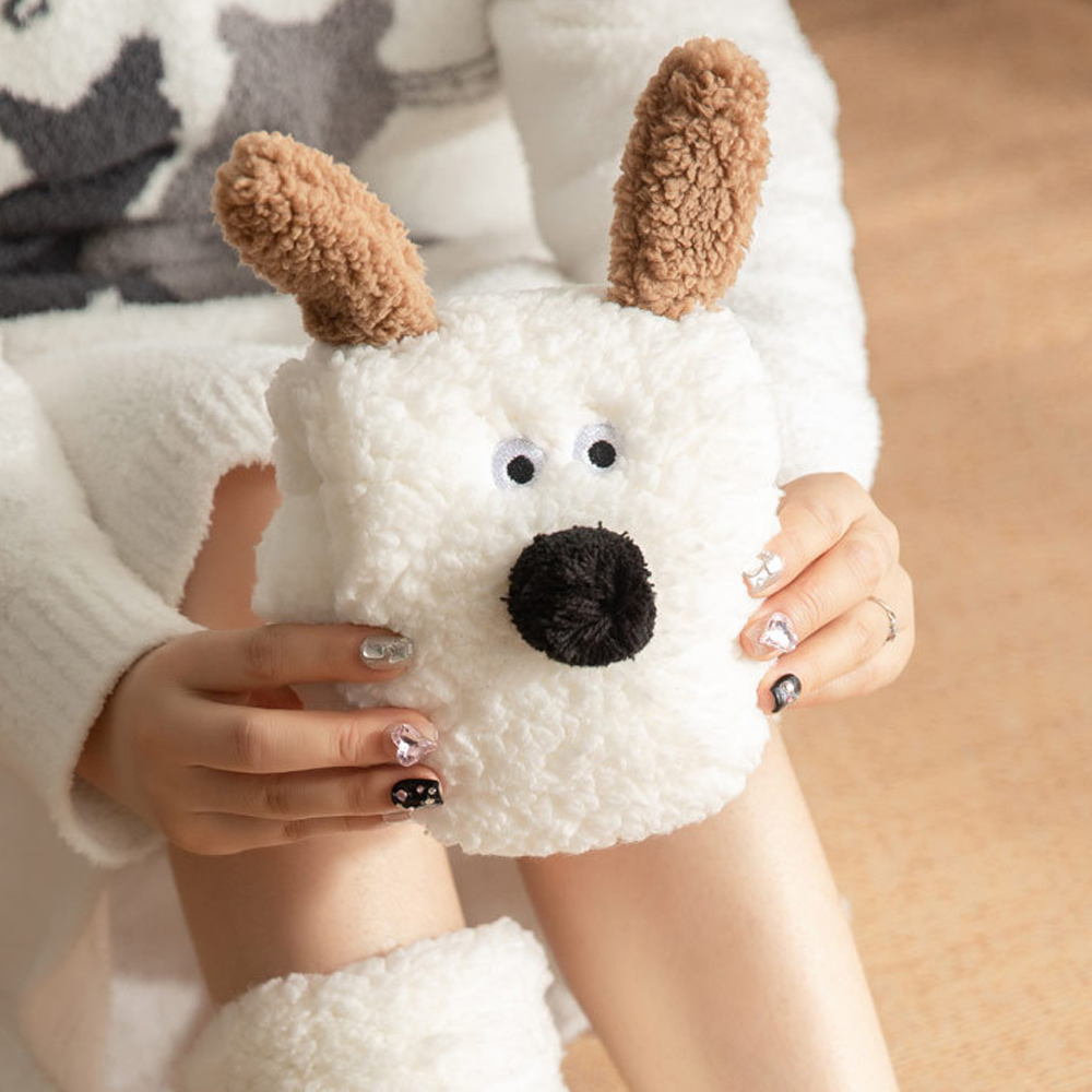 이즈코리아 수면양말 플리스 따뜻한  뽀글이 종아리 양말 퍼피 웜삭스 강아지 몽글이