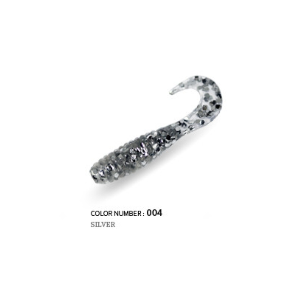 캣츠크로우 CTD 그럽웜 꺽지웜 꺽지미끼 쏘가리웜 004 실버, 3.8cm(1.5인치) - 상세 이미지 2