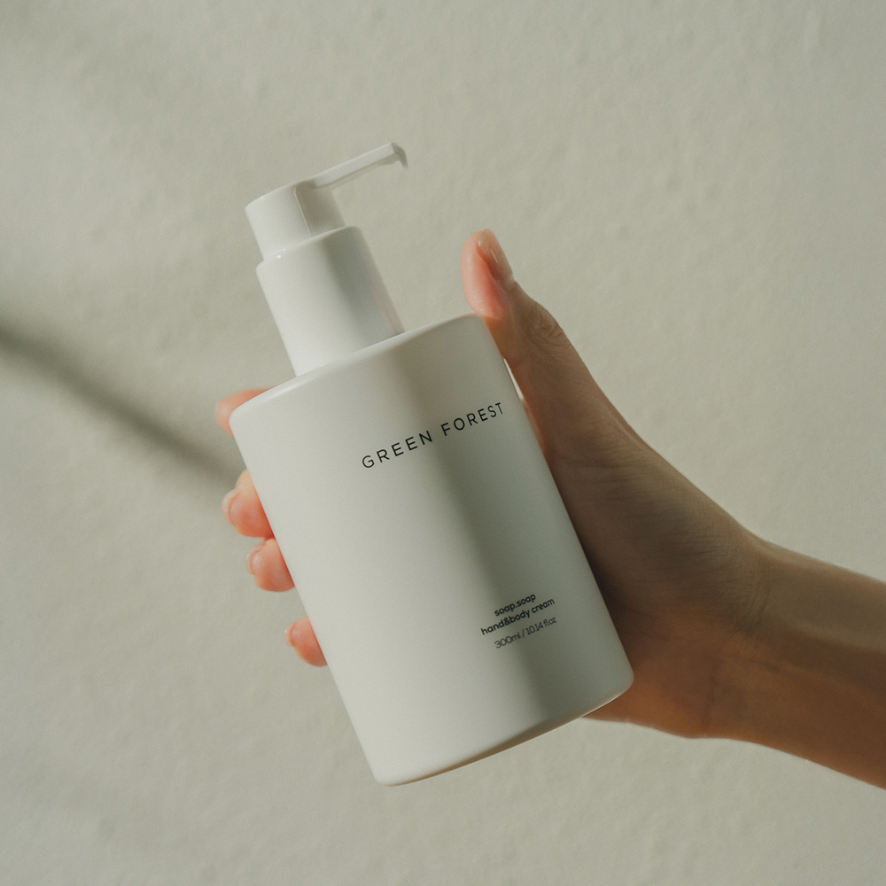소프소프 그린포레스트 핸드 앤 바디 크림 300ml - 은은한 숲 향 (대용량 핸드크림) - 상세 이미지 3