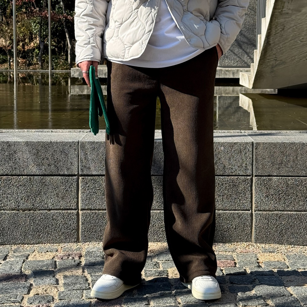 1+1 남자코듀로이팬츠 남자기모바지 - 상세 이미지 3