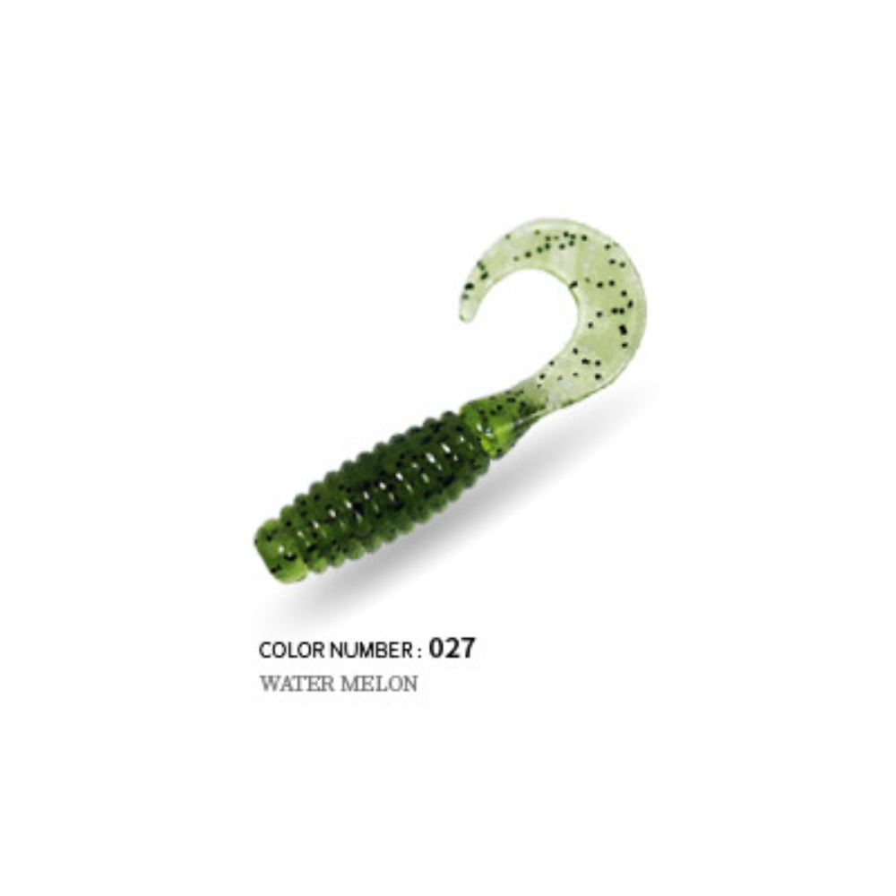 캣츠크로우 CTD 그럽웜 꺽지웜 꺽지미끼 쏘가리웜 027 워터멜론, 3.8cm(1.5인치) - 상세 이미지 2
