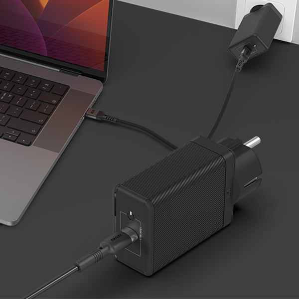 USB PD 100W PPS GaN 접지 초고속 충전기 GS510 블랙 이미지 2
