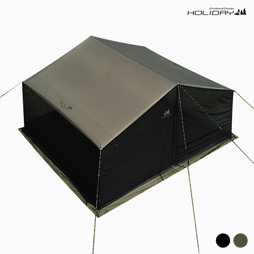 홀리데이 캠핑 렉타 타프 모기장 방염 메쉬 스크린
