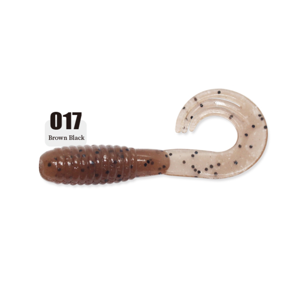 캣츠크로우 트리플그럽 꺽지웜 쏘가리웜 017 브라운 블랙, 5cm(2인치) - 상세 이미지 4