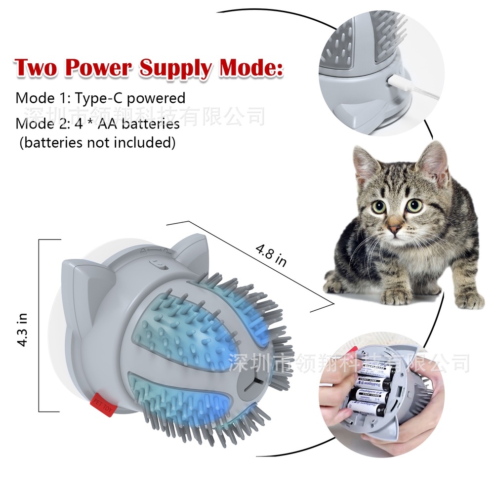 LED 고양이 자동 브러시 간단하게 부착하여 사용 - 상세 이미지 3