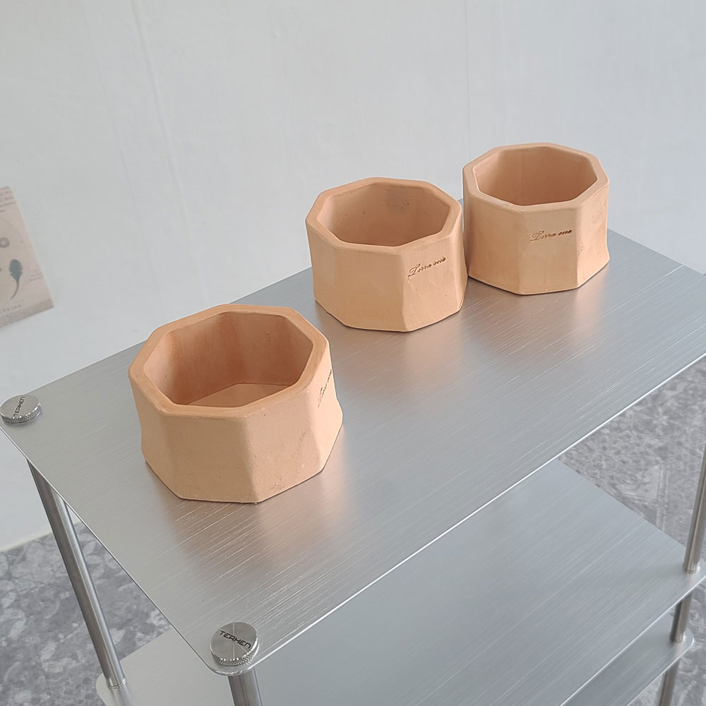 테라원 빈티지 수제 토분 11x7cm 팔각 - 상세 이미지 4
