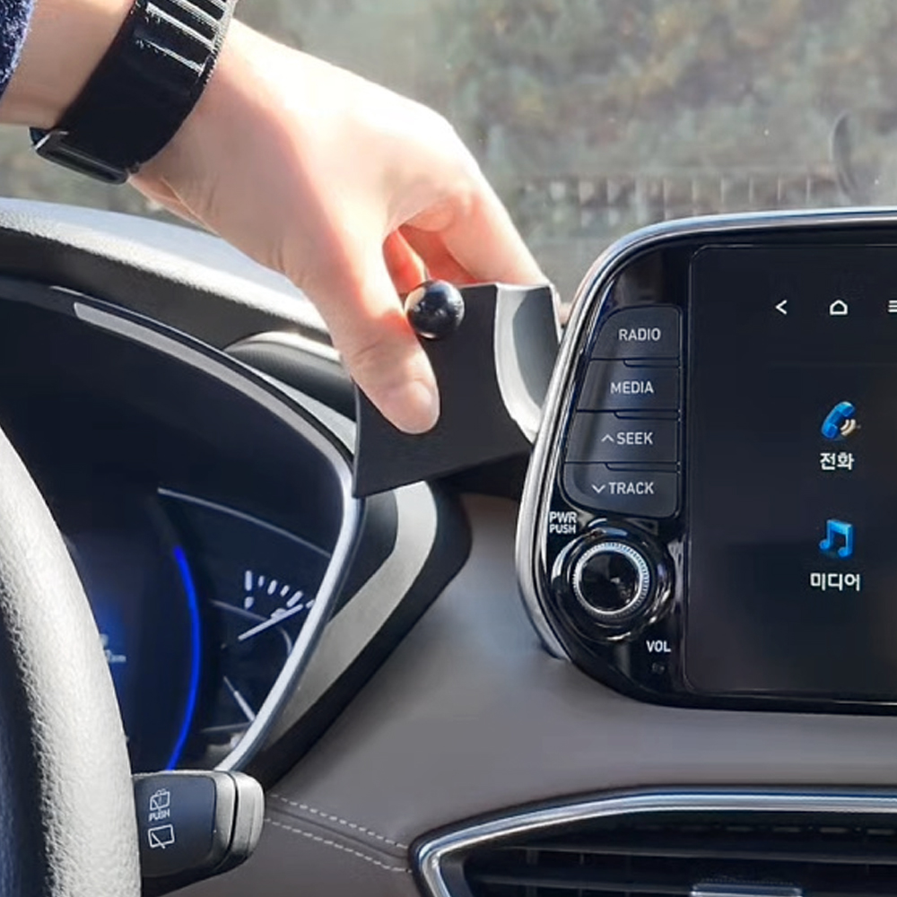 픽스 싼타페 4세대 TM 페이스리프트 이전(18-20년식) 전용 차량용 핸드폰 거치대 마운트 단일